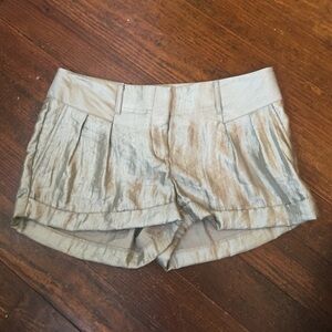 Express gold shorts